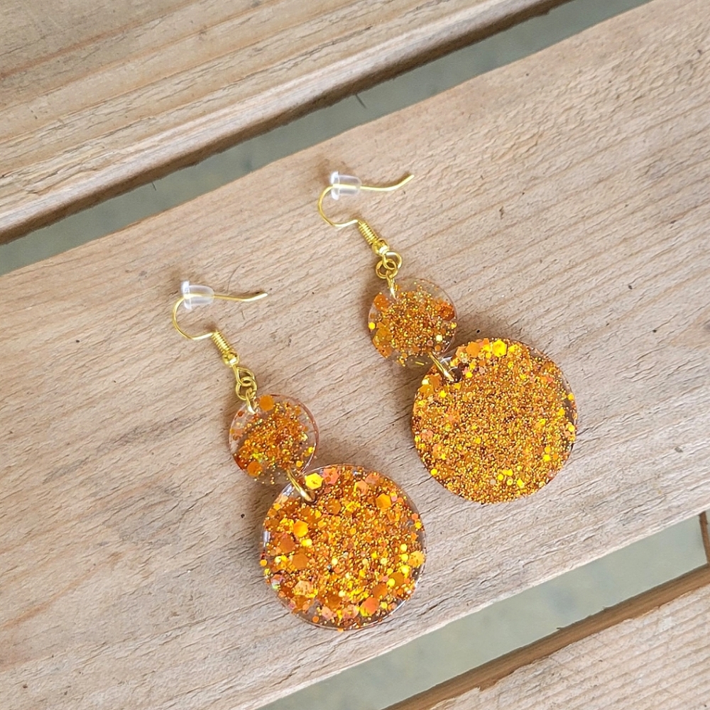 Hand - Crafted Resin Earrings